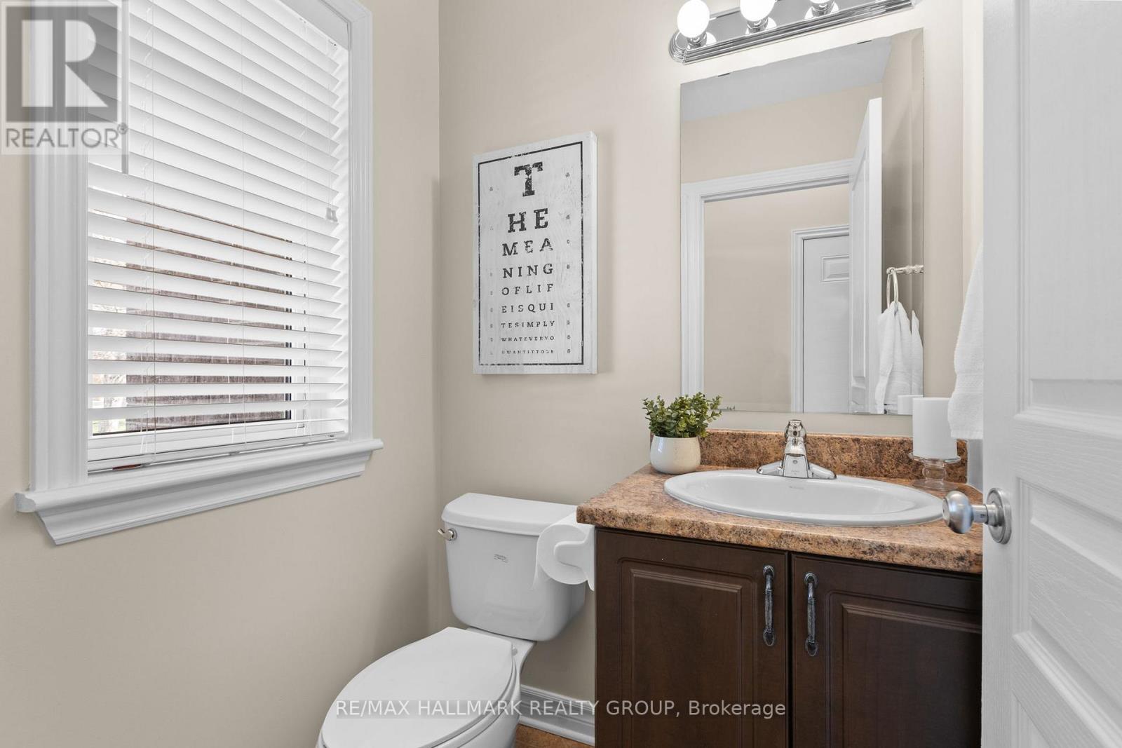 Convenient main floor powder room
