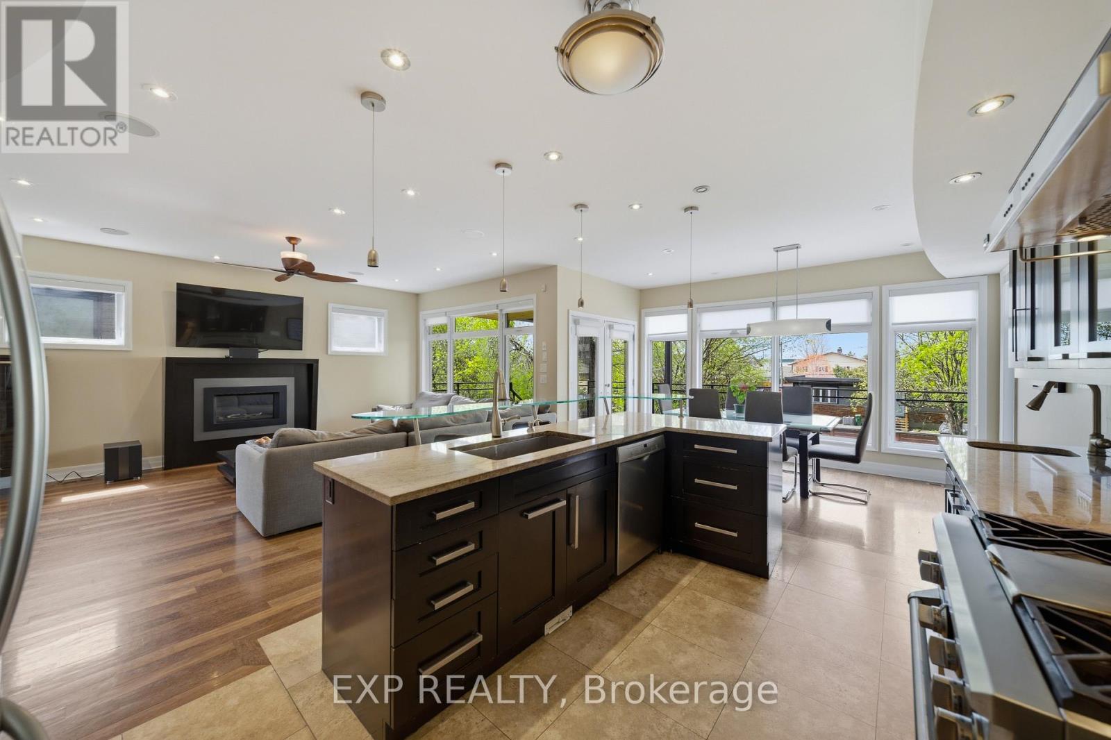 Brazilian hardwood floors throughout