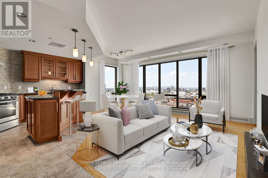 Staged living room