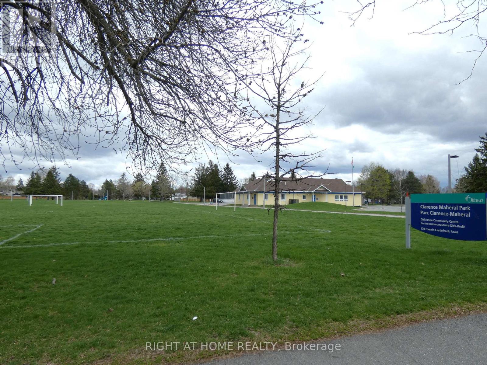 With views onto a large park and sports fields!