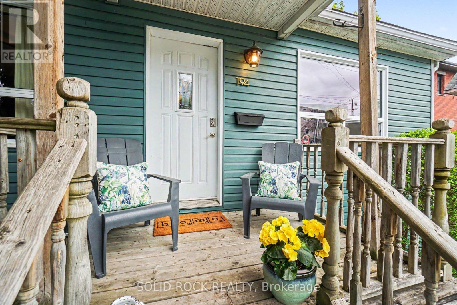 Front porch perfect for watching the sunset.