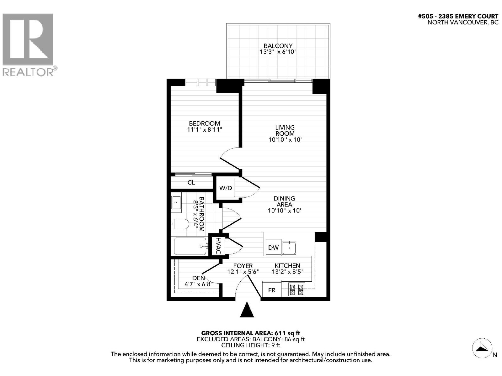 505 2385 EMERY COURT, North Vancouver