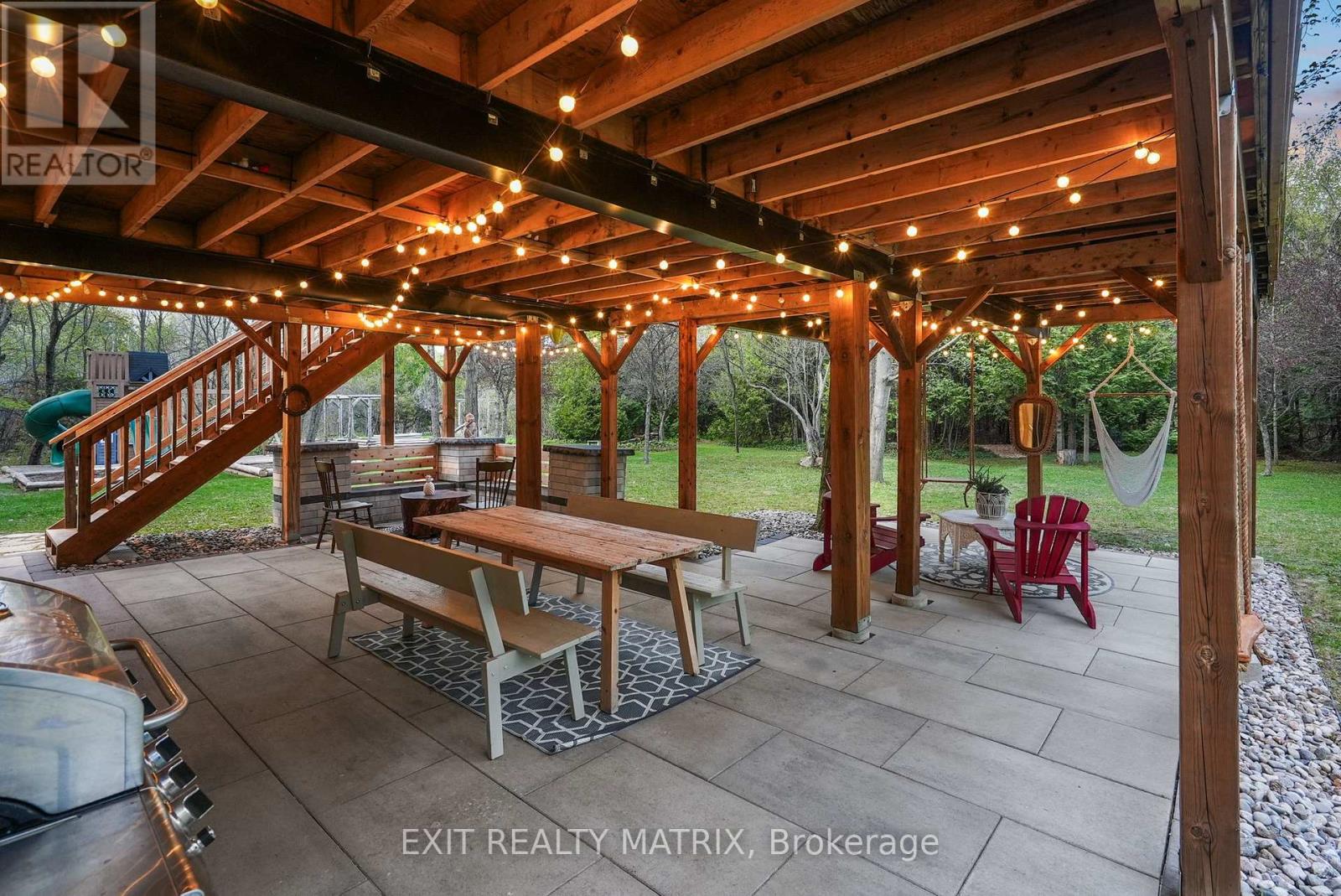 Professional designed patio off kitchen