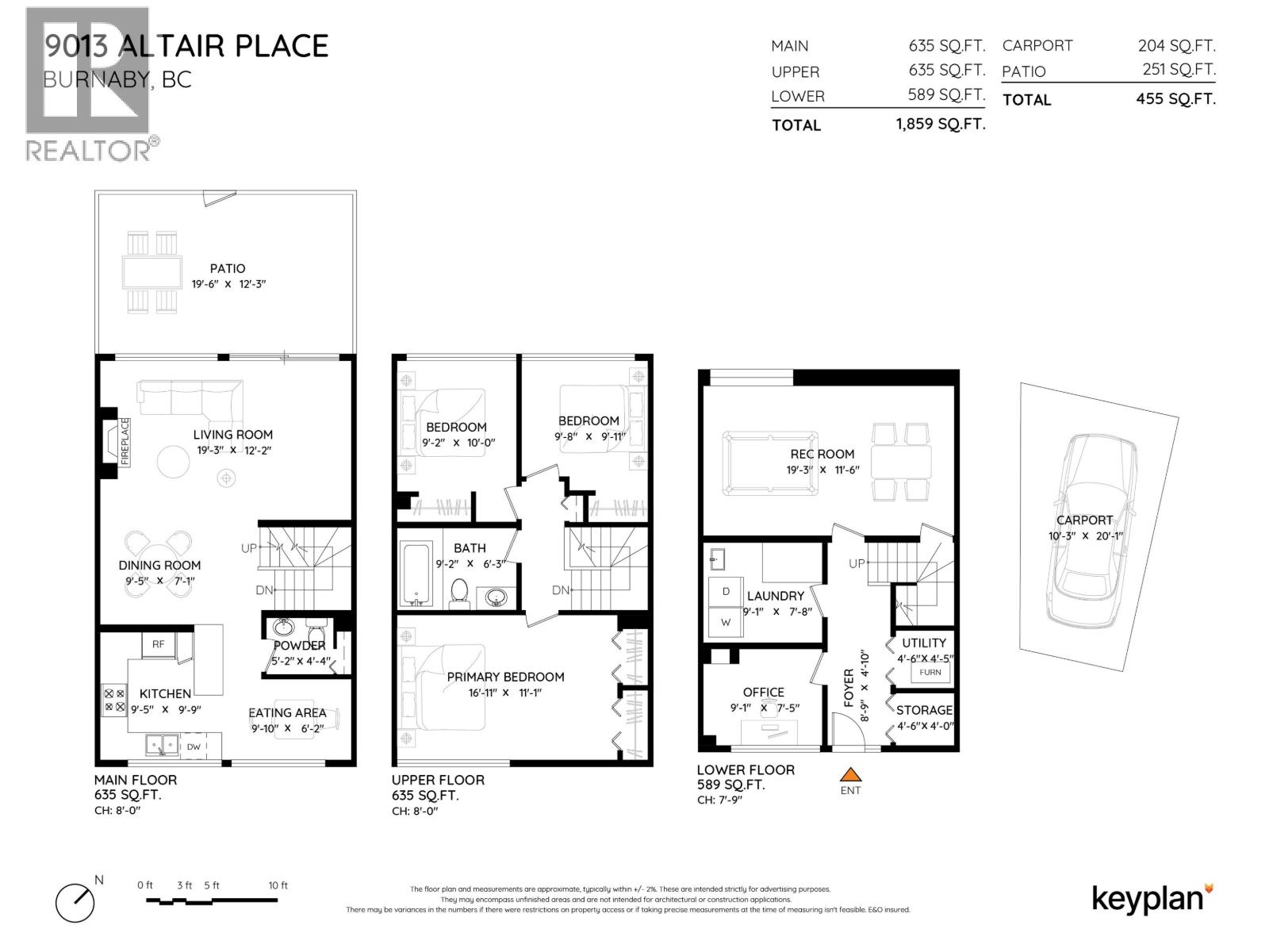 9013 ALTAIR PLACE, Burnaby