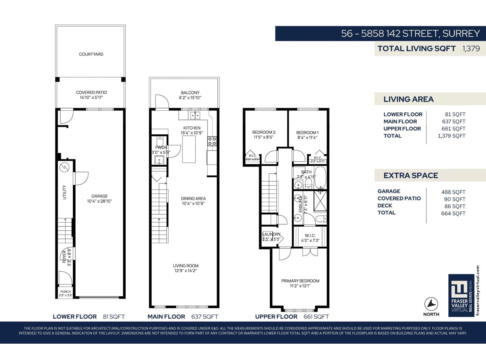 3 Bed, 3 Bath Townhouse for Sale in Surrey – 56 5858 142 STREET, Surrey – MLS# R3122114 - Image 15