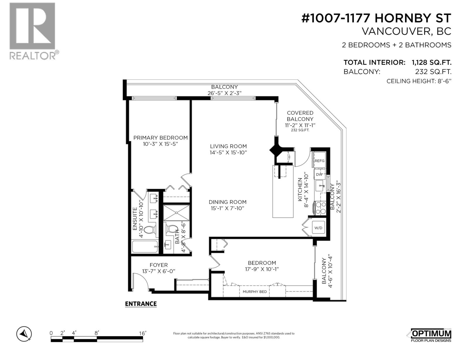 2 Bed, 2 Bath Condo for Sale in Vancouver – 1007 1177 HORNBY STREET, Vancouver – MLS# R3114637 - Image 35