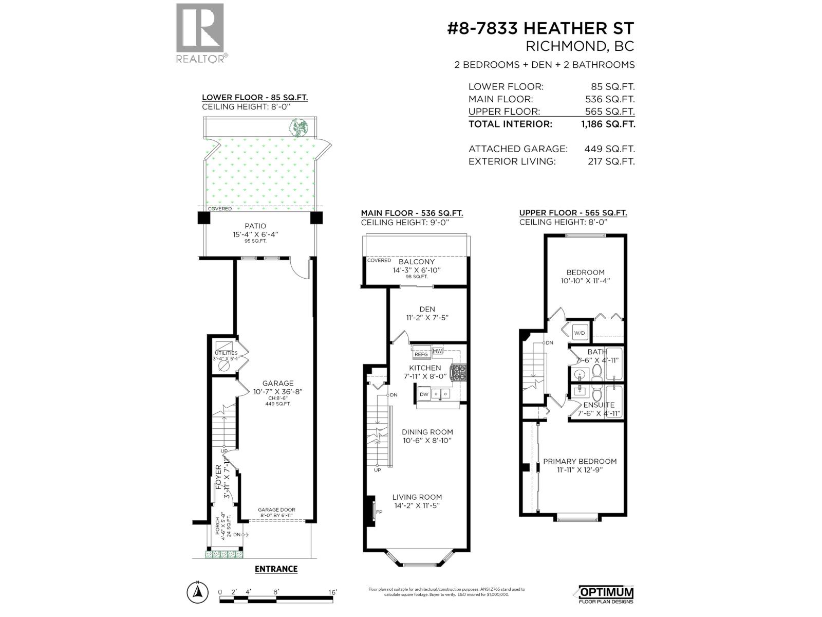 2 Bed, 2 Bath Townhouse for Sale in Richmond – 8 7833 HEATHER STREET, Richmond – MLS# R3125630 - Image 4