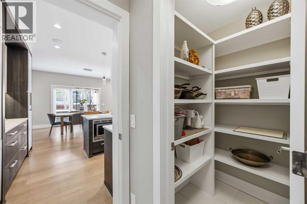 Pantry next to the kitchen