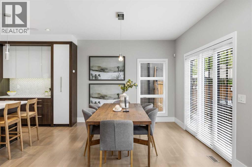 Spacious dining room