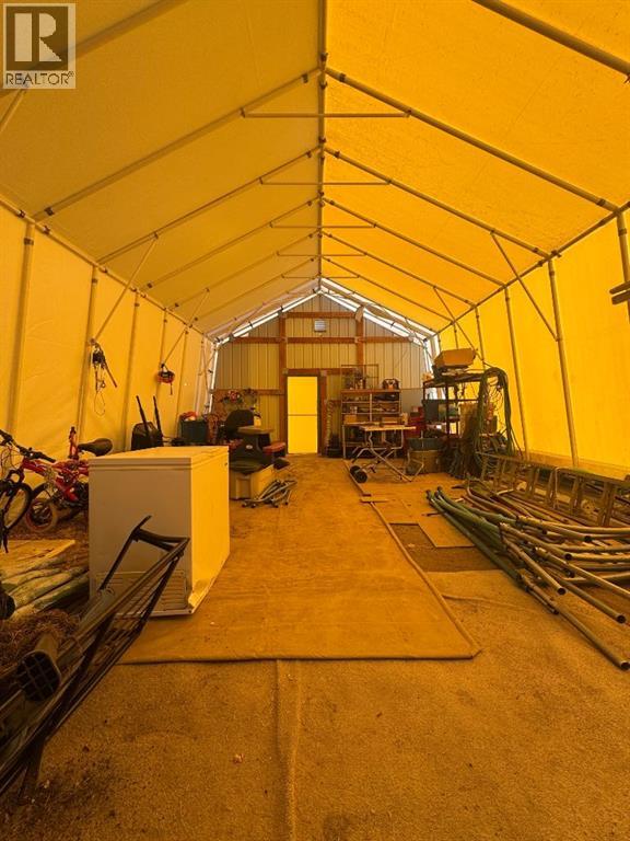 Interior of Tarp Shed