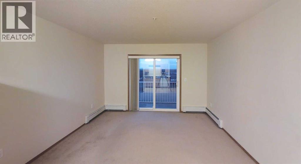 living room with west facing balcony