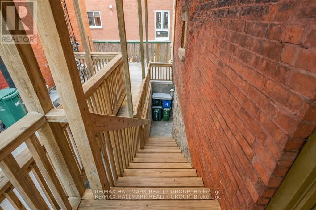 Purpose built staircase to apt 4