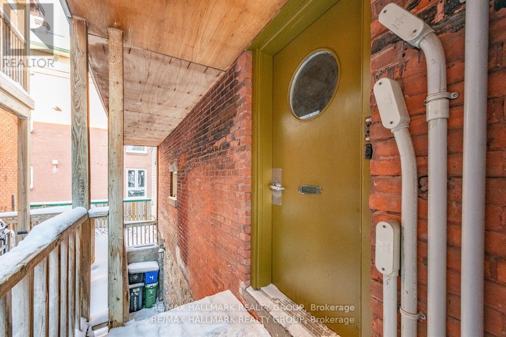 Side door entrance for Apt 2 & 3