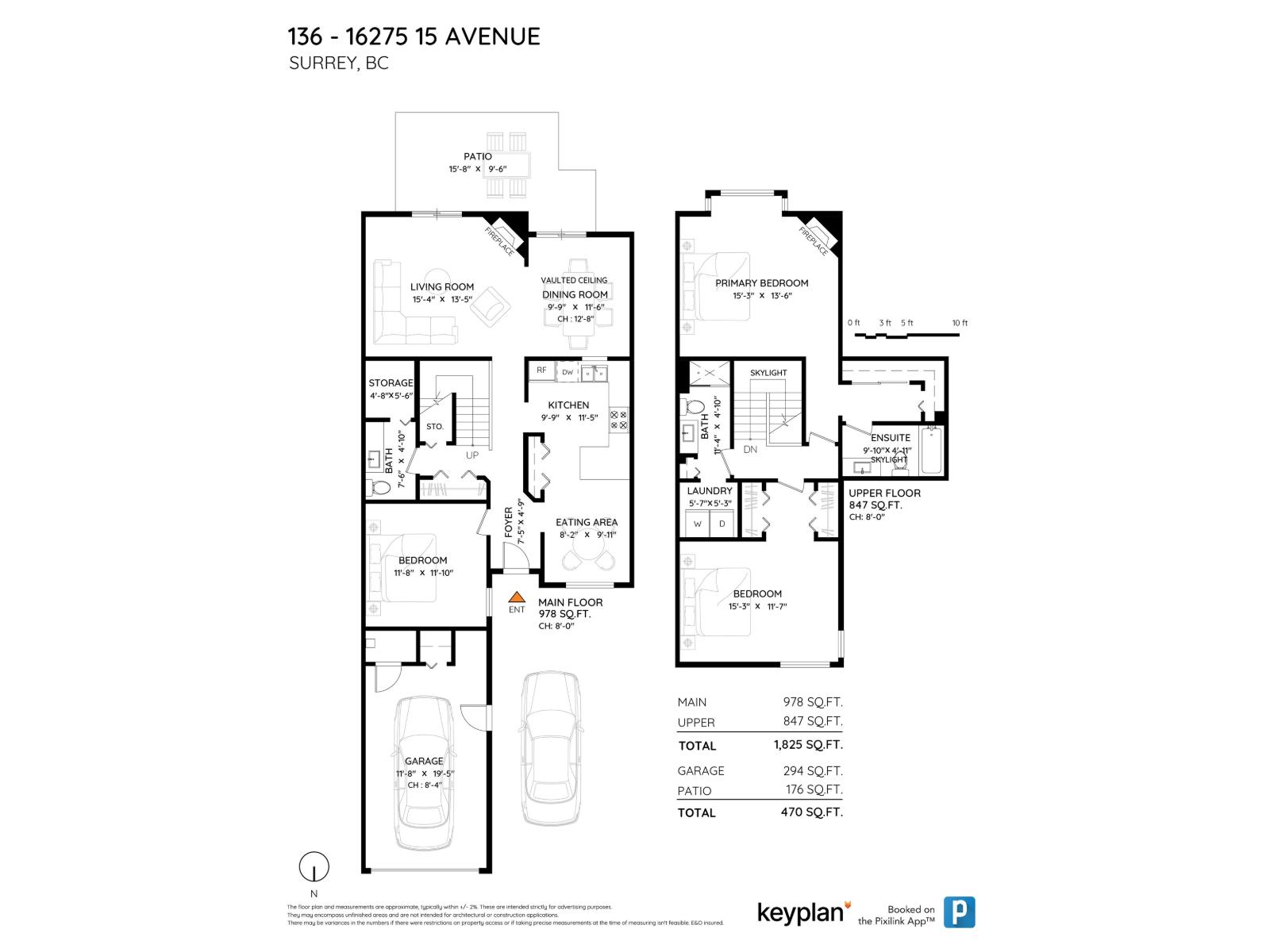 3 Bed, 3 Bath Townhouse for Sale in Surrey – 136 16275 15 AVENUE, Surrey – MLS# R3113584 - Image 20