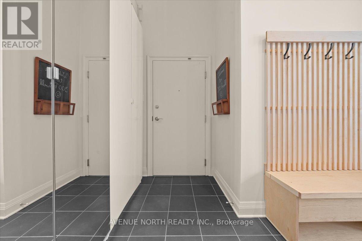 Built in extra front hall storage