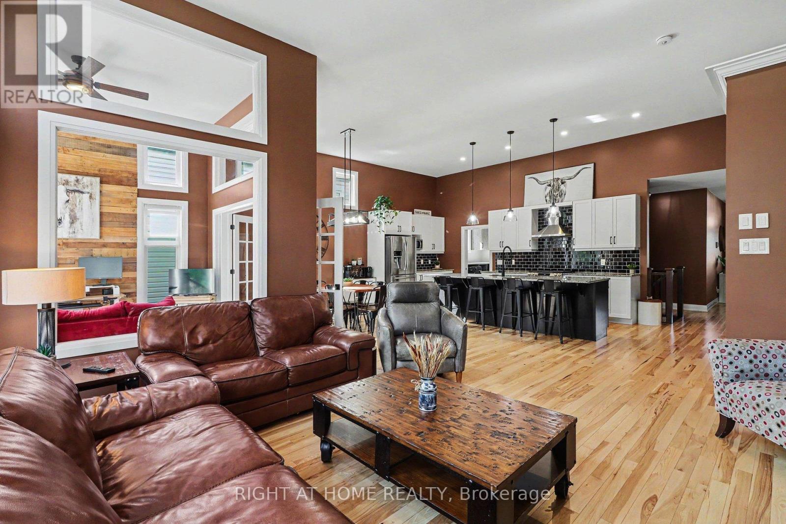 Spacious open-concept layout.