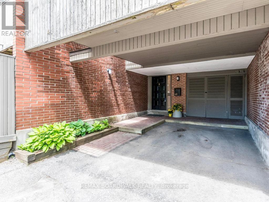 Car port at front door