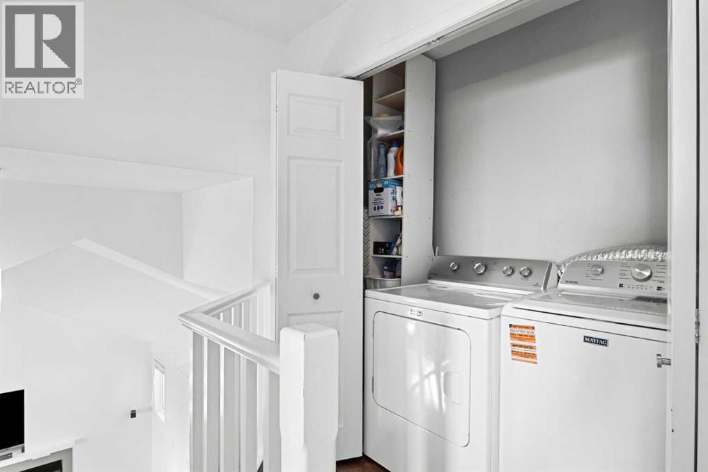 Laundry area on upper level
