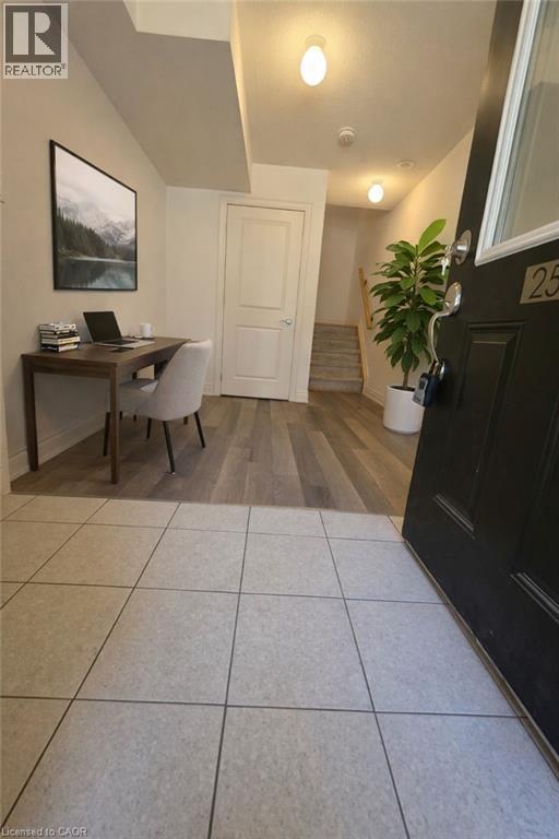 foyer with access to garage