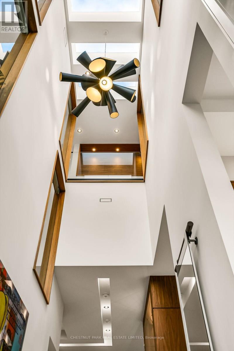 26.5 ft Foyer with 4 Skylights
