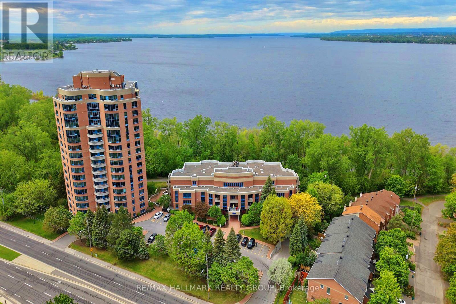 Upscale condo with waterfront views