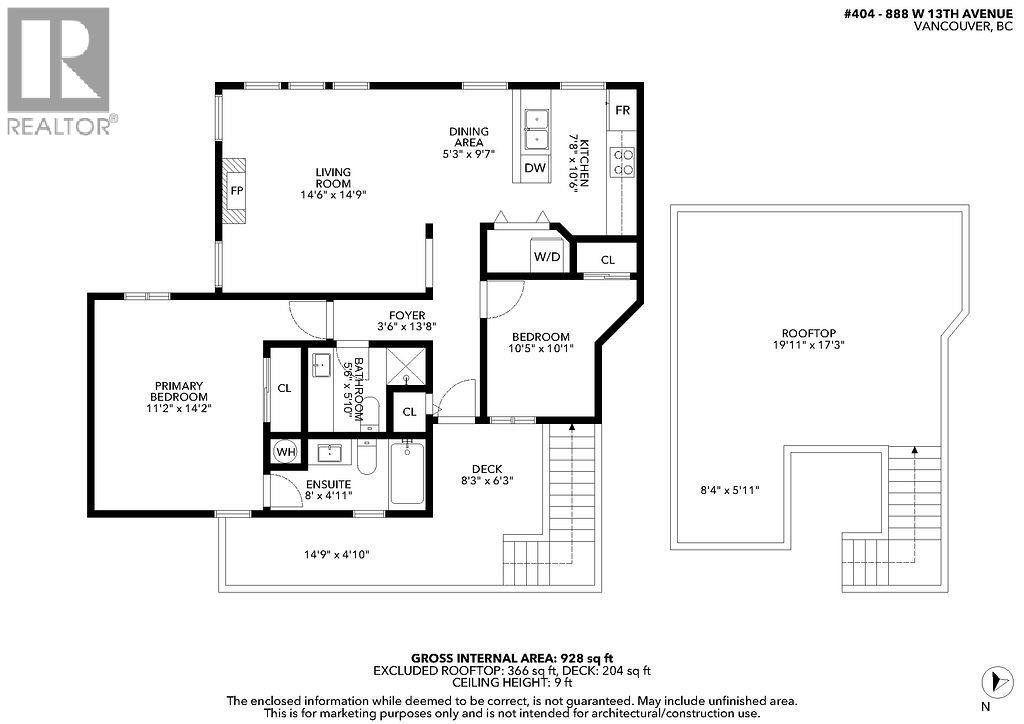 2 Bed, 2 Bath Apartment for Sale in Vancouver – 404 888 W 13TH AVENUE, Vancouver – MLS# R3117123 - Image 34