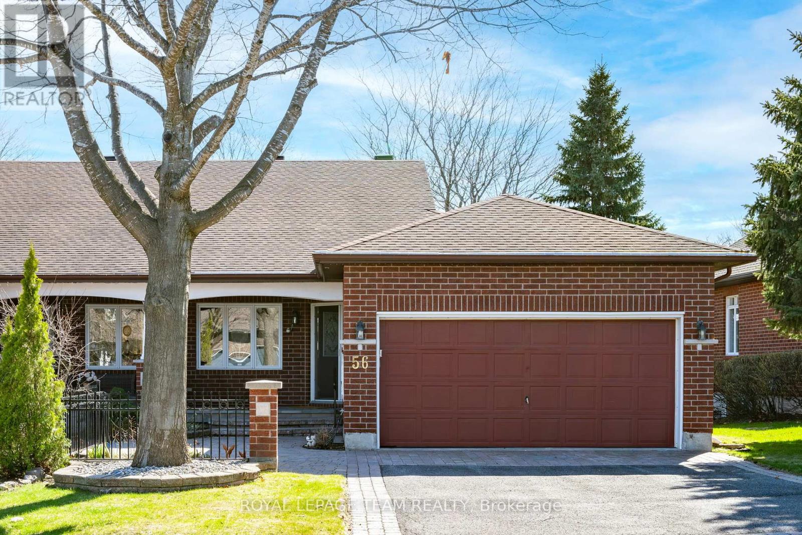 Double car garage & double wide driveway