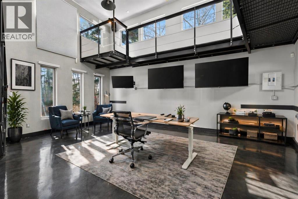 Multi level office. This image has been digitally staged/altered