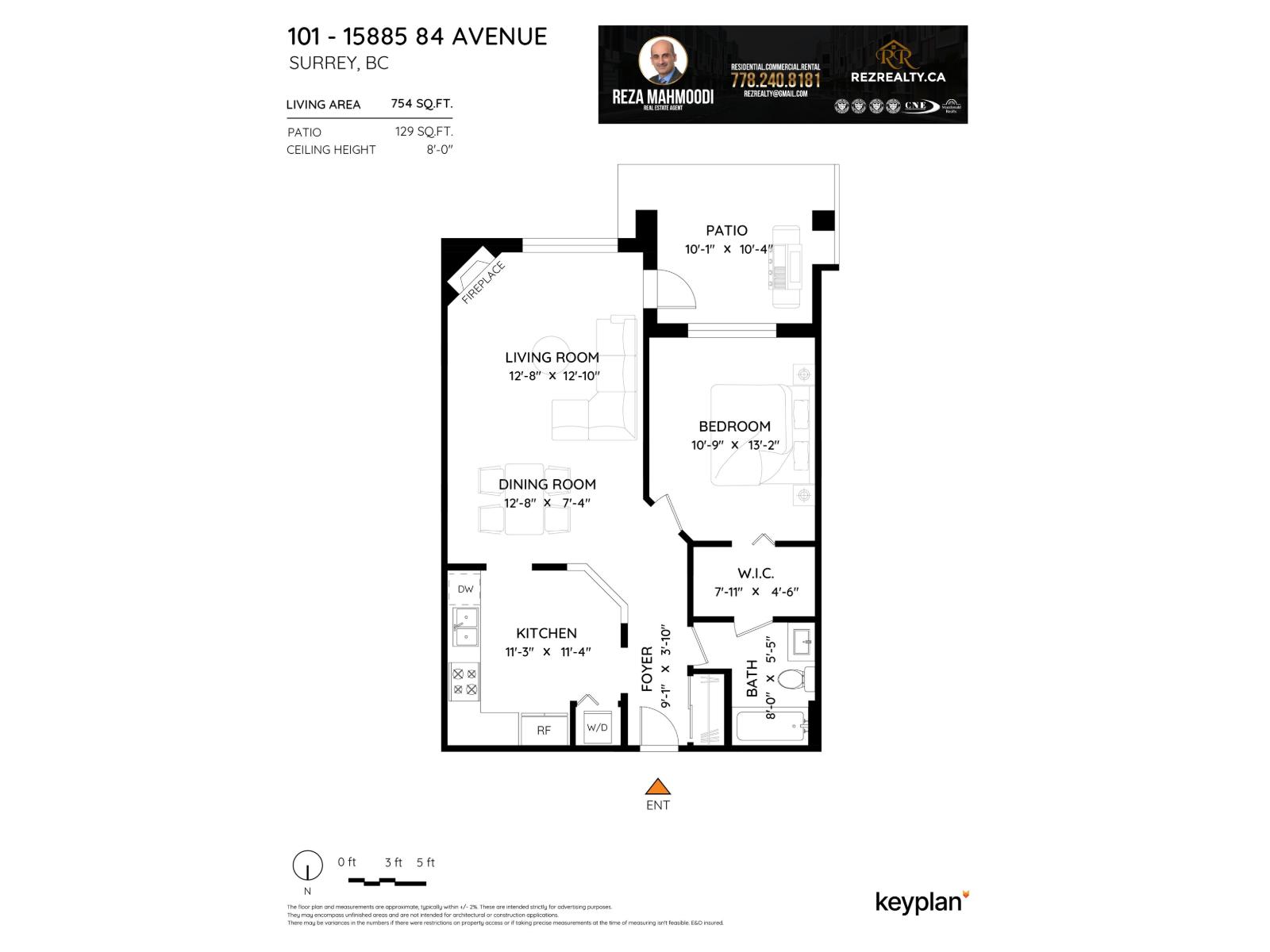 1 Bed, 1 Bath Condo for Sale in Surrey – 101 15885 84 AVENUE, Surrey – MLS# R3131420 - Image 22