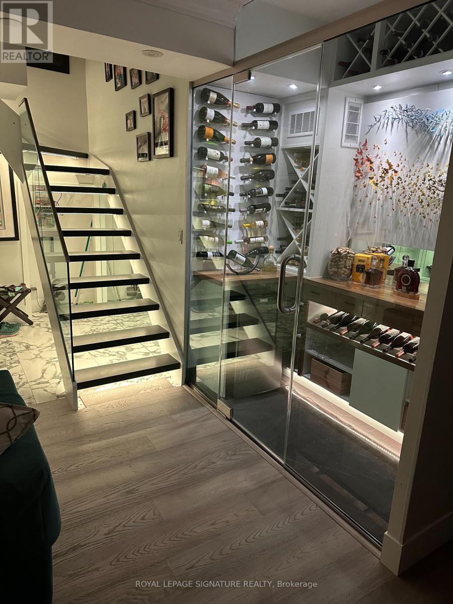 Stairs and wine cellar