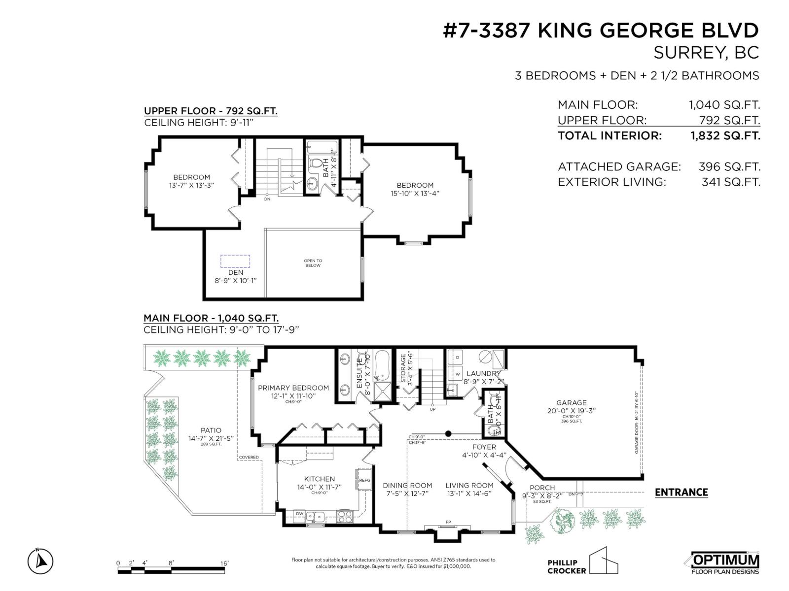 3 Bed, 3 Bath Duplex for Sale in Surrey – 7 3387 KING GEORGE BOULEVARD, Surrey – MLS# R3131920 - Image 39
