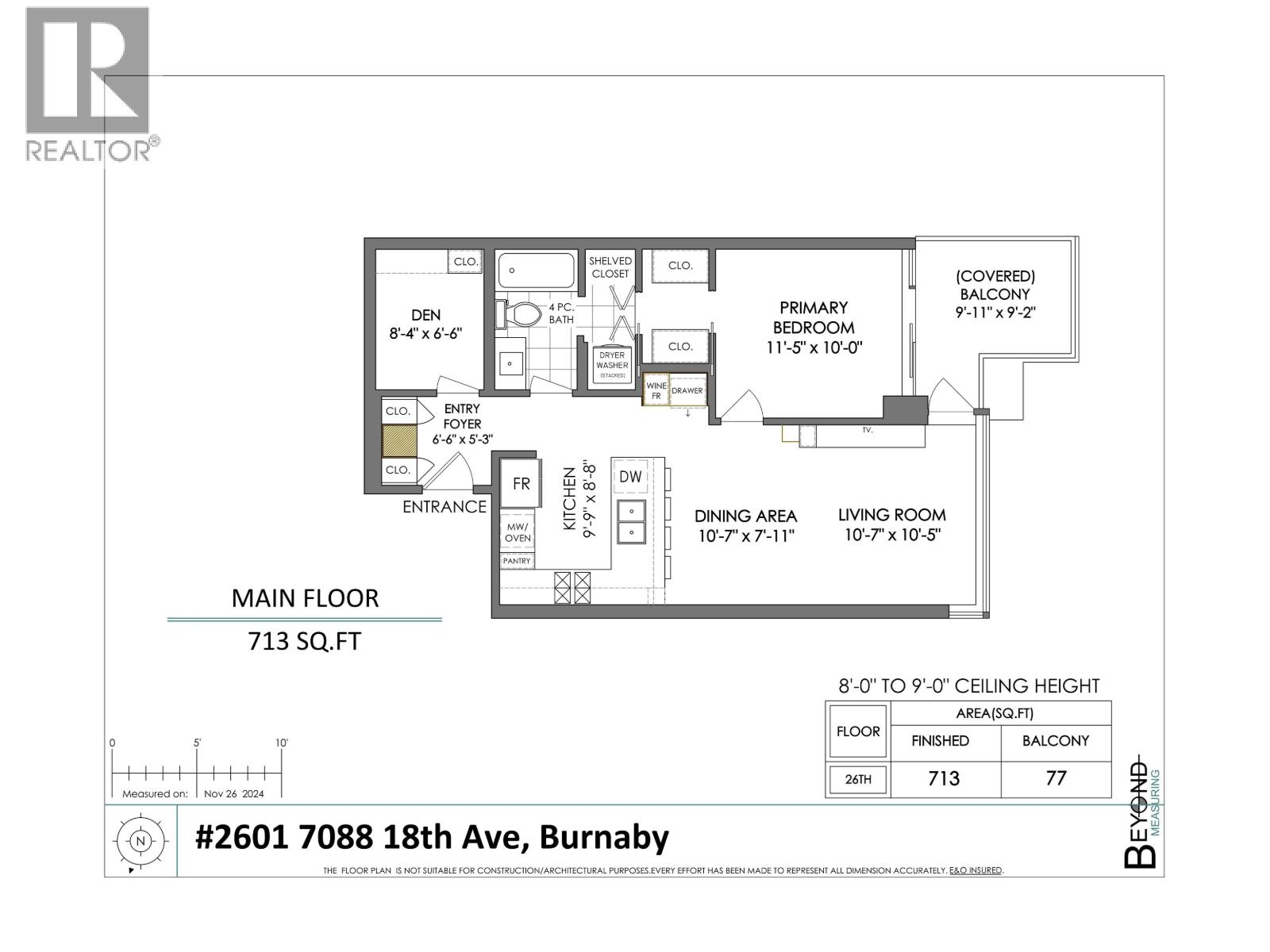 1 Bed, 1 Bath Apartment for Rent in Burnaby – 2601 7088 18TH AVENUE, Burnaby – MLS# R3131958 - Image 24