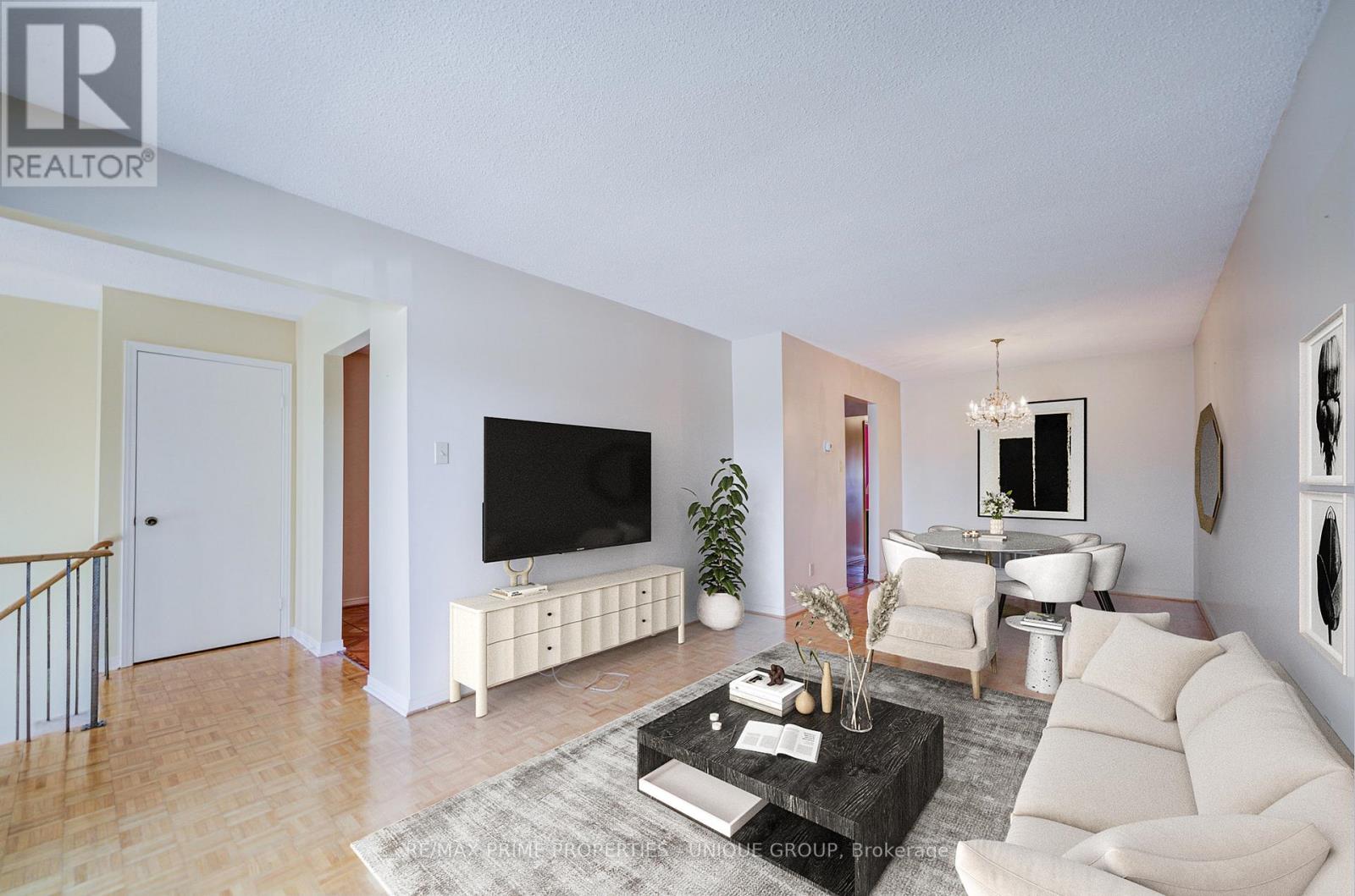 Virtually Staged living/dining.