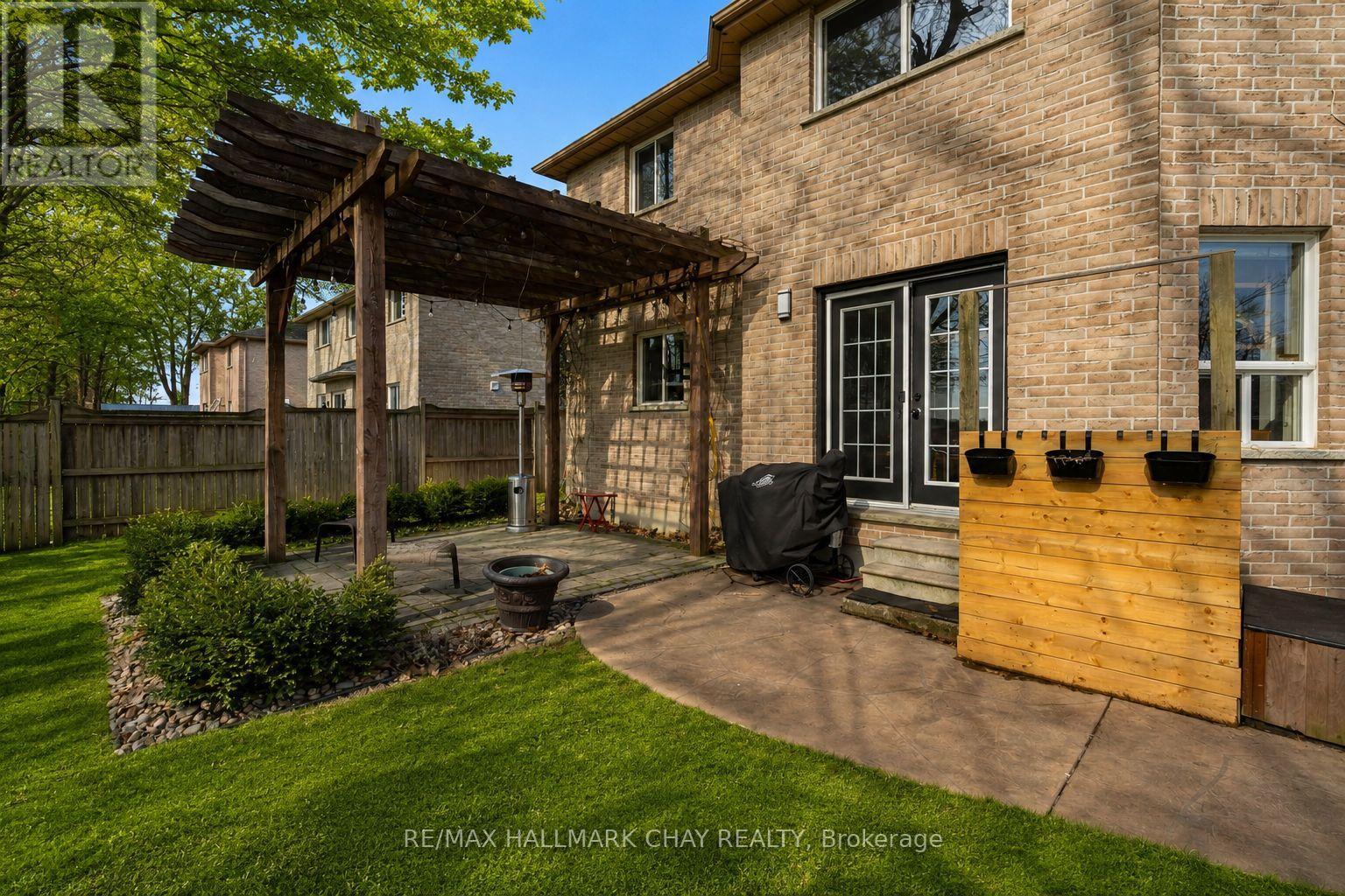 Rear Yard Patio with Garden Trellis