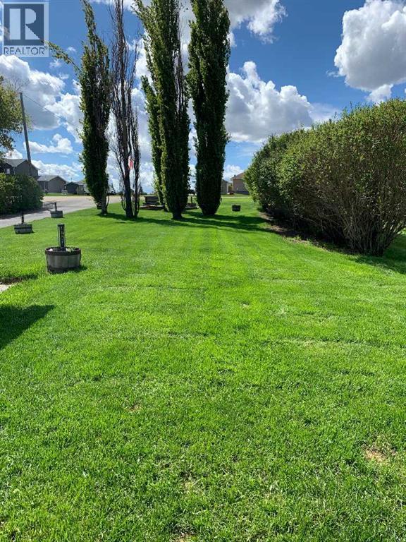 View of front yard looking South