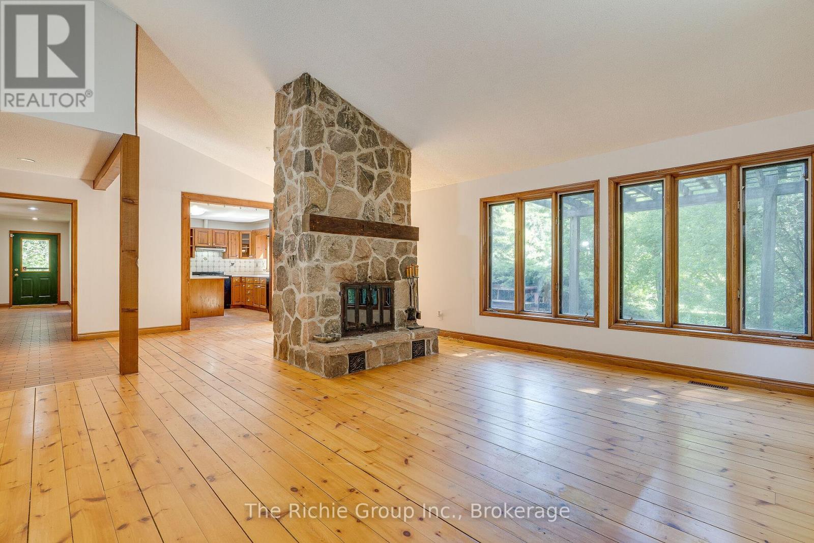 Field Stone Fireplace