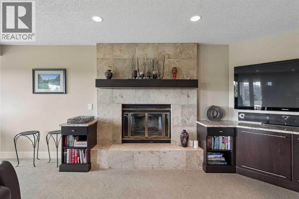 Wood burning/gas fireplace
