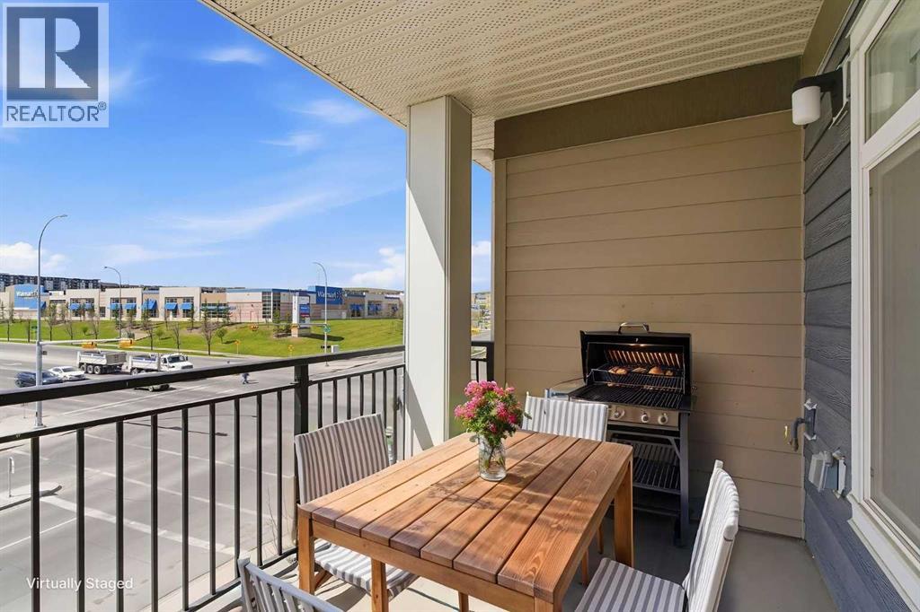 Virtually Staged Covered Balcony