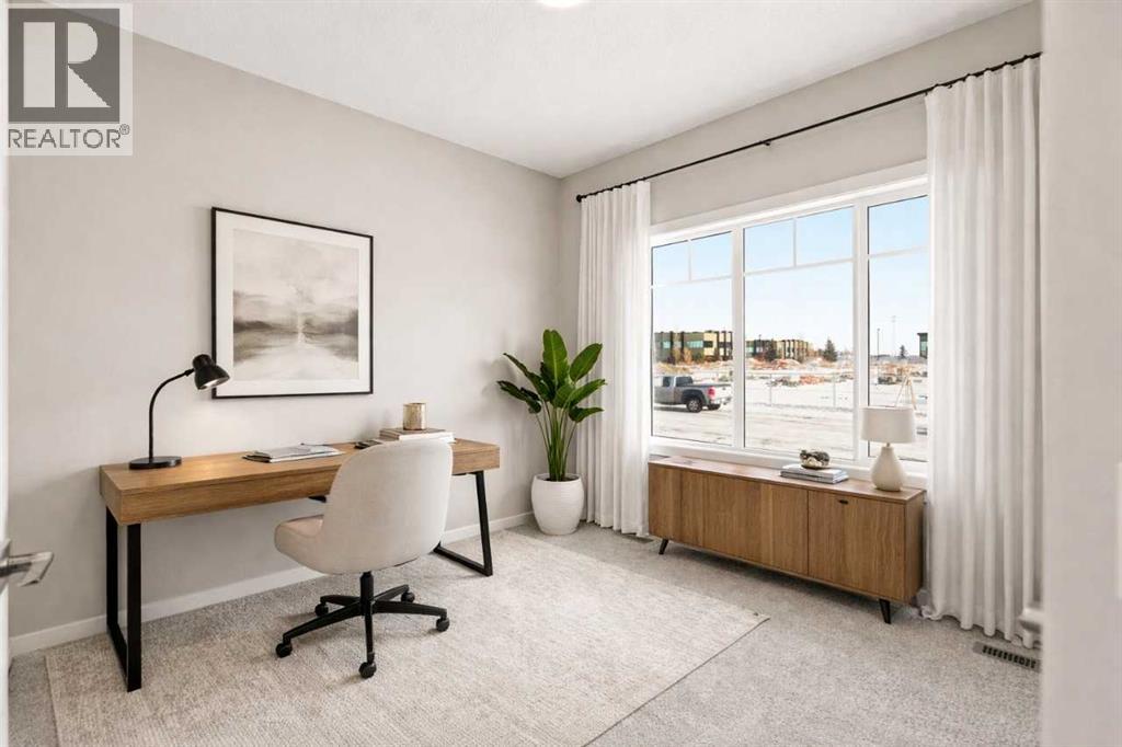 Fourth Bedroom/Flex Room virtually staged for illustration purposes. Furniture and decor not included