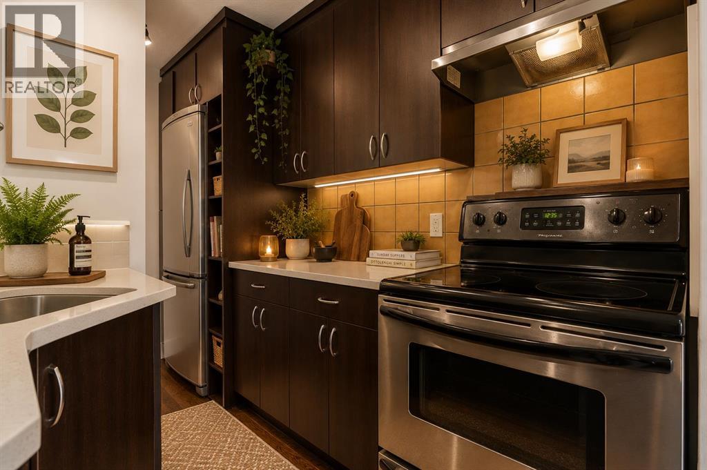 virtually staged kitchen