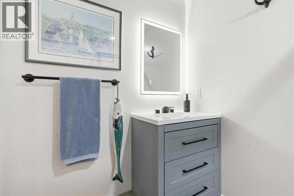 Lower level three piece bath