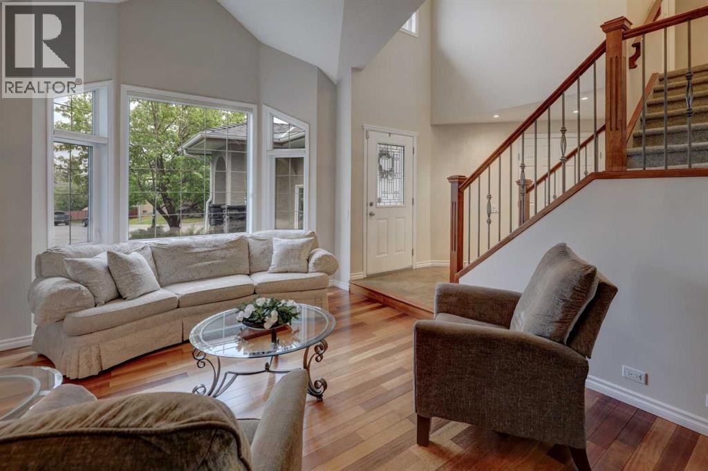 Soaring Ceilings in Living Room