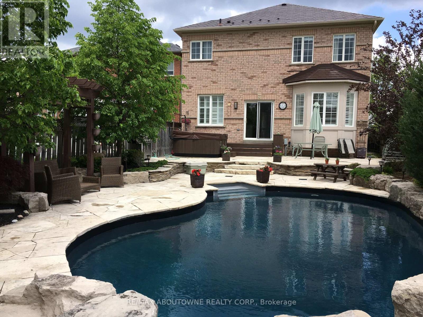 Pool and yard - flagston!
