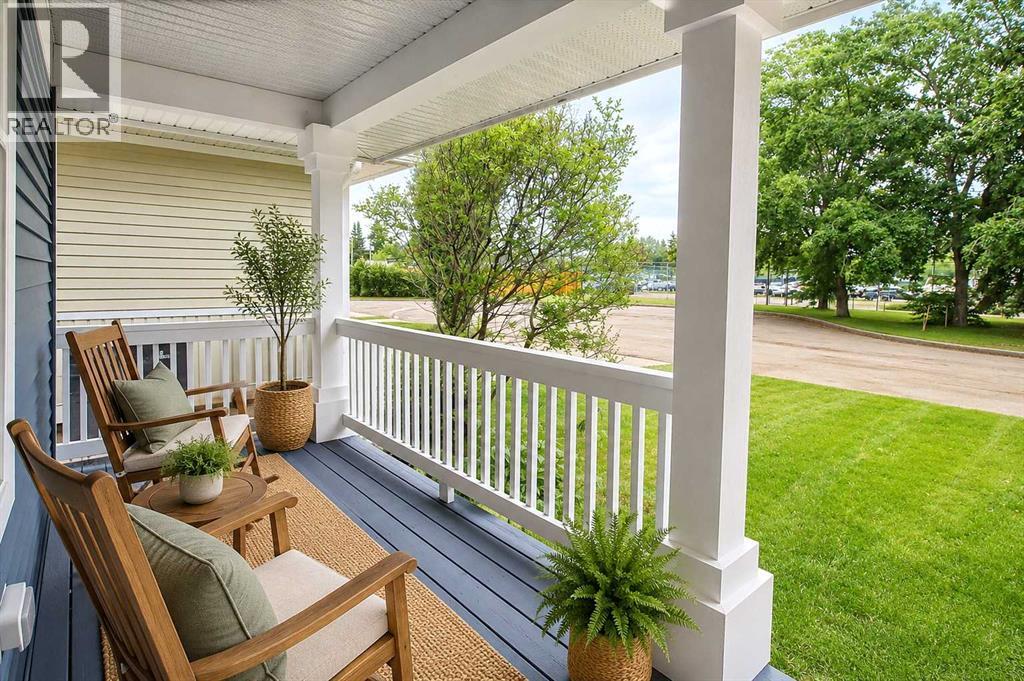 staged front porch