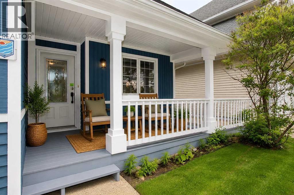 staged front porch