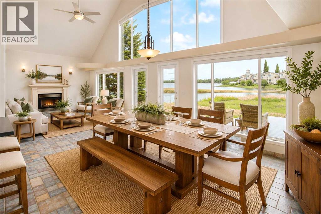staged dining to living