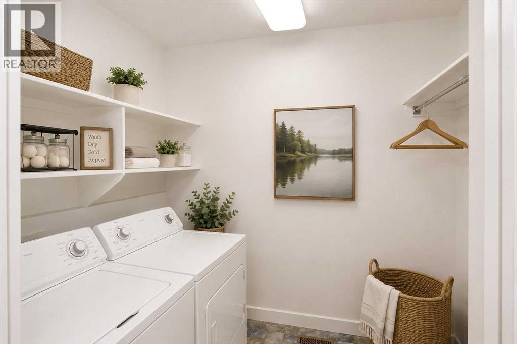 staged laundry main floor
