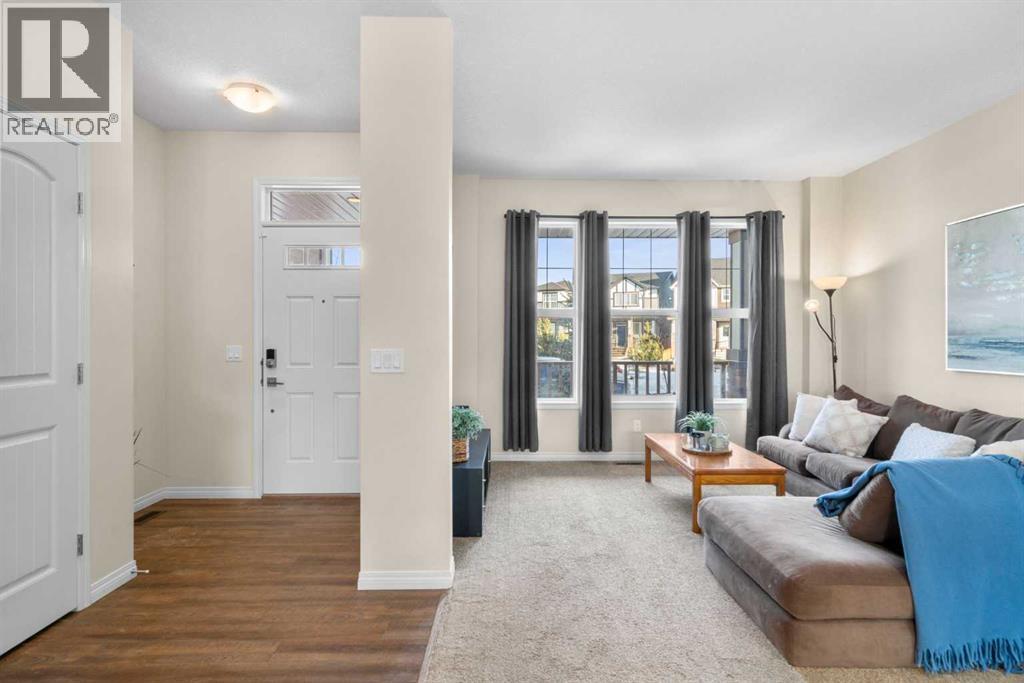 Foyer and living room