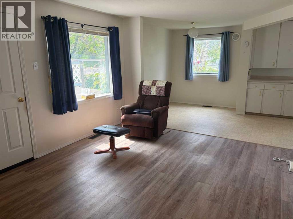 living room and dining area