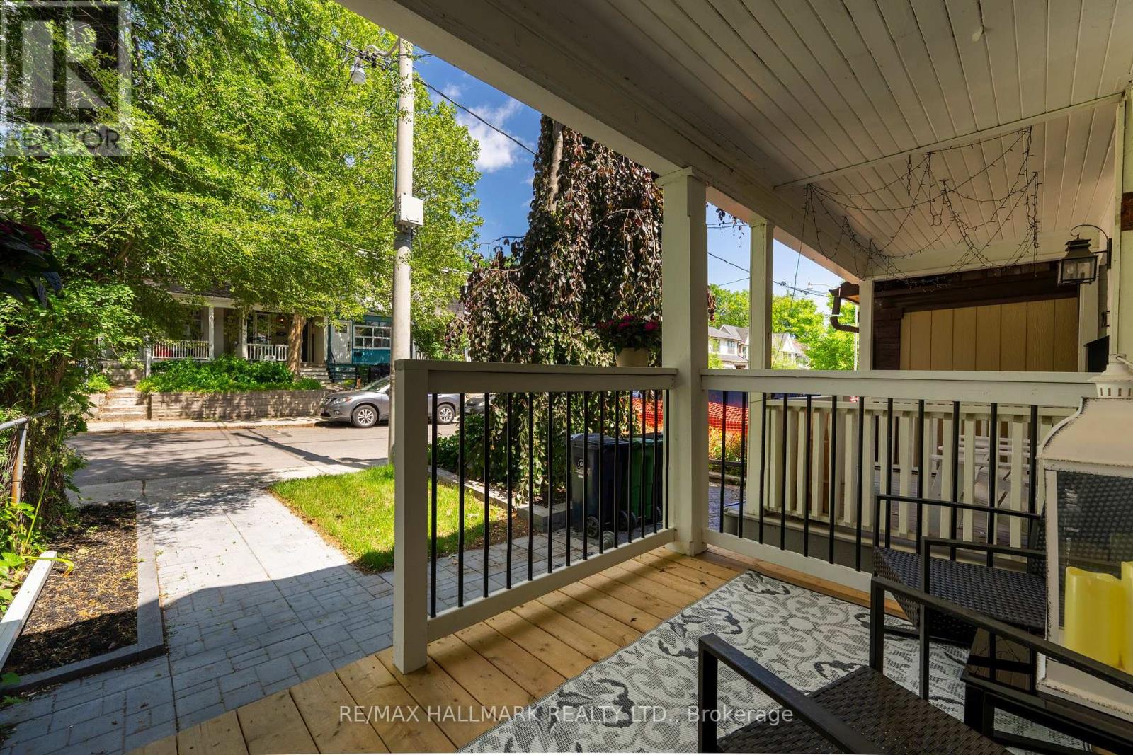 View from porch to street